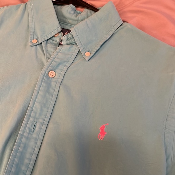 Polo Ralph Lauren Men Oxford Shortsleeve Dress Shirt size small - Picture 2 of 5